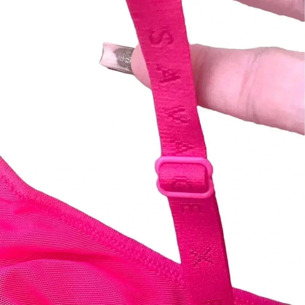 SAVAGE X FENTY COTTON JERSEY BRALETTE PINK SIZE SMALL